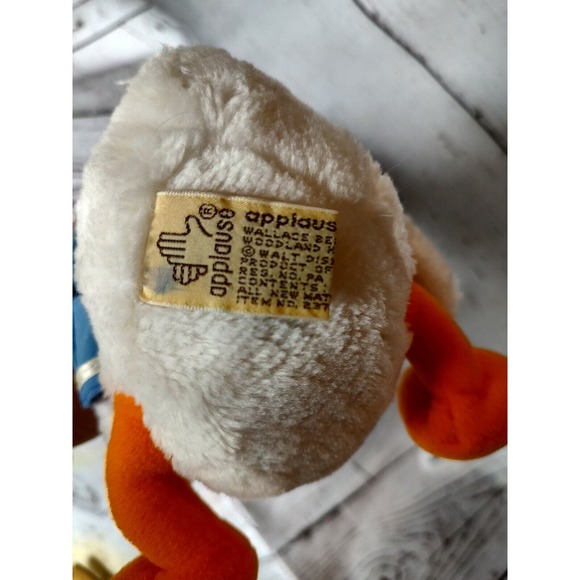 Applause Disney Donald Duck Plush Stuffed Animal Toy 11 Inches W Plastic TAG 1 - Picture 6 of 7